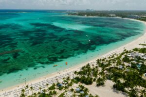 An Aerial Shot of a Beach Bahamas